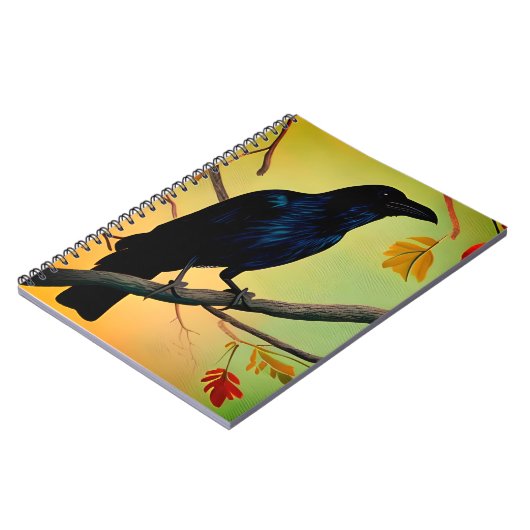 Schitterend vuurtje dat op tak wordt geperst notitieboek (Linkerzijde)