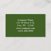 Schitterend vuurtje dat op tak wordt geperst visitekaartje (Achterkant)