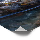 Schitterend watervallandschap poster (Hoek)