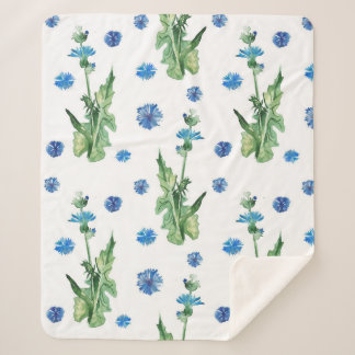 Schitterend waterverf-snijbloem sherpa deken