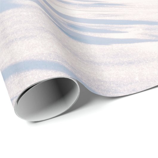 Schitterend winterlandschap met sneeuwbedekte bome cadeaupapier (Rol Hoek)