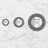 Schitterend zilver Diamond persoonlijk design Confetti (Voorkanten)