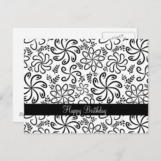 Schitterend zwart-wit Briefkaart (Voorkant / Achterkant)