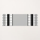 Schitterend zwart-wit patroon yogamat (Achterkant (horizontaal))