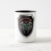 Schitterende 2e Bat 75e Ranger Regimental Scroll Mok (Midden)