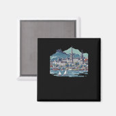 Schitterende 3D-schets van het eiland Skye Magneet (Voorkant / Achterkant)