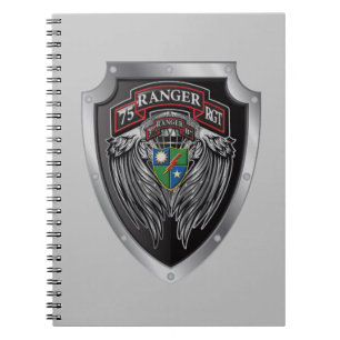Schitterende 3de BBT 75e Ranger Regimental Scroll Notitieboek