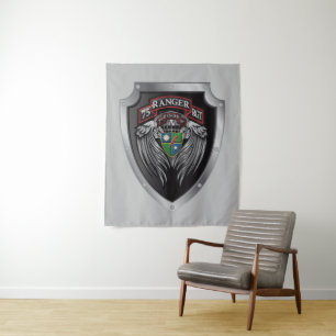 Schitterende 3de BBT 75e Ranger Regimental Scroll Wandkleed