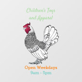 Schitterende afbeelding van cartoon raamsticker (Vel)