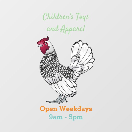 Schitterende afbeelding van cartoon raamsticker (Vel)