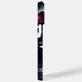 Schitterende Donkere en gotische Roos schedel Case-Mate iPhone Case (Achterkant / Rechts)