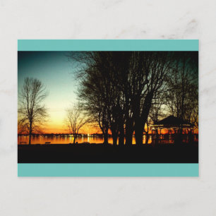 Schitterende foto-verbandplaat en meer bij zonsond briefkaart