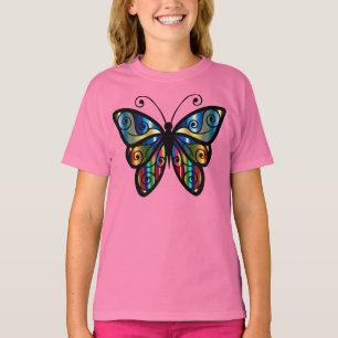 Schitterende halve vlinder t-shirt