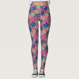 Schitterende heldere kleuren bloemen bloemen zomer leggings