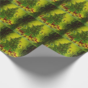 Schitterende kerst 1950 met cadeaubonade cadeaupapier
