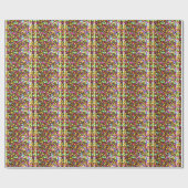 Schitterende kerstkleurige sparkly SParks Wrap Cadeaupapier (Vlak)