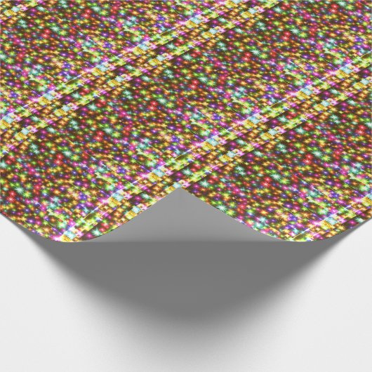 Schitterende kerstkleurige sparkly SParks Wrap Cadeaupapier (Hoek)