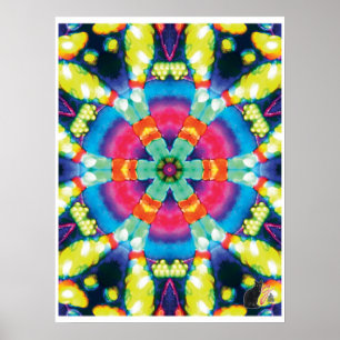 Schitterende Kinestische Collage Kaleidoscoop Post Poster