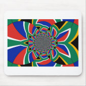 Schitterende kleurrijke Zuid-Afrikaanse vlaggenkun Muismat (Voorkant)