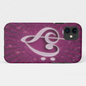 Schitterende muzieknoten, samengevoegd als hartvor Case-Mate iPhone case (Achterkant (horizontaal))