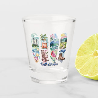 Schitterende North Carolina Shot Glas