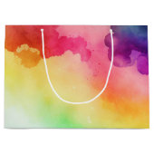 Schitterende regenboogkleuren Abstract ontwerp Groot Cadeauzakje (Voorkant)
