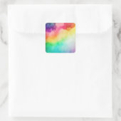 Schitterende regenboogkleuren Abstract ontwerp Vierkante Sticker (Tas)