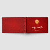 Schitterende Rode Chinese Trouw Gastenboek (Volledig)