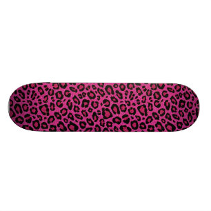 Schitterende, roze, roze huidglitter skateboard