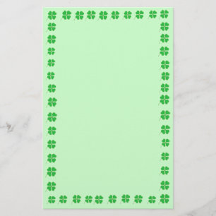 Schitterende Shamrocks getrimd in Gold Stationery Briefpapier