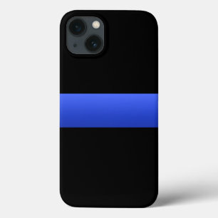 Schitterende Thin Blue Line Police gradiënt iPhone 13 Hoesje