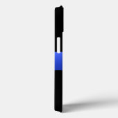 Schitterende Thin Blue Line Police gradiënt Case-Mate iPhone Case (Achterkant / Rechts)