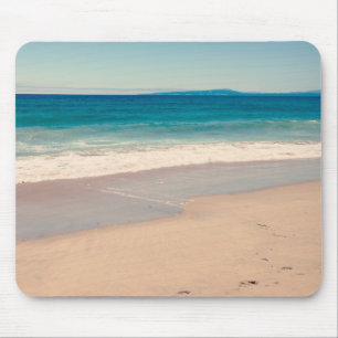Schitterende Turquoise Teal Strand Aangepaste Foto Muismat