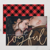 Schitterende Vrolijke Fotokaart (Voorkant / Achterkant)