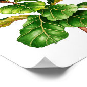 Schitterende waterverf Vig plant, poster voor kuns (Hoek)