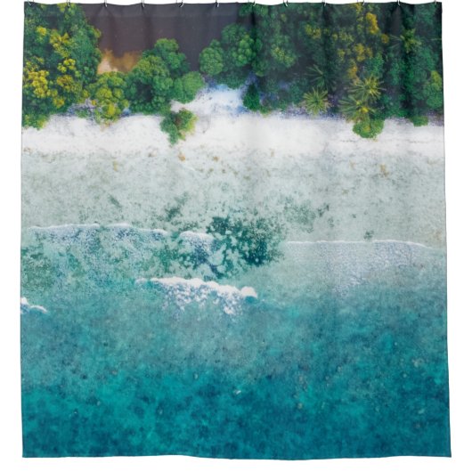 Schitterende Zeeen Douchegordijn (Voorkant)
