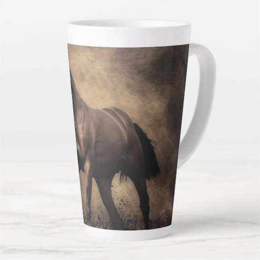 Schitterende zeepijp latte mok (Rechterhoek)