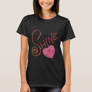 Schittering Elegante Getextureerde Calligrafie K T-shirt