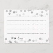 Schittert de Zilveren Folie van de Kaart van de (Achterkant)