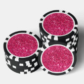 Schittert het Hete Roze van de glamour Pokerchips (Opstapeling)
