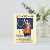 Schladitz-Fahrräder  Poster Briefkaart (Staand voorkant)