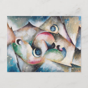 Schlafende Gestaltenin Nachflicher door Arnold Top Briefkaart