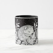 Schlafender Igel Herbst Laub Sternenhimmel Mok (Midden)