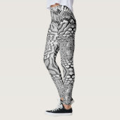 Schlangenmuster Klapperschlange SW Leggings (Links)