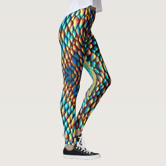 Schlangenoptik Schlangenhaut Leggings (Rechts)