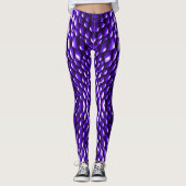 Schlangenoptik Schlangenhaut Violett Leggings (Voorkant)