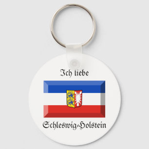 Schleswig-Holstein Flag Gem Sleutelhanger