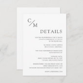 Schlicht elegante Monogramm (Voorkant / Achterkant)