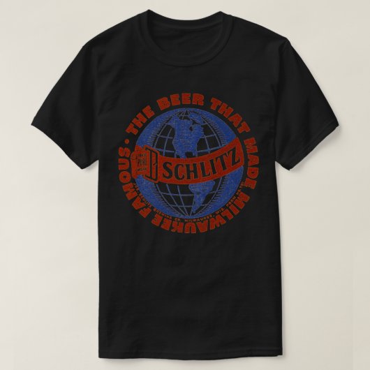 Schlitz Beer Milwaukee beroemd T-shirt (Design voorkant)