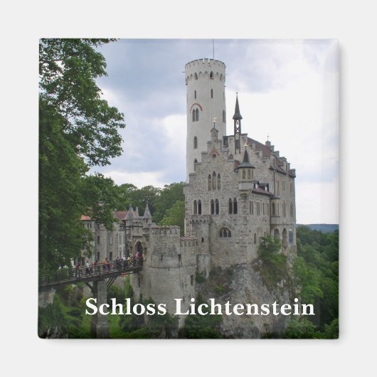 Schloss Lichtenstein Magnet Magneet (Voorkant)